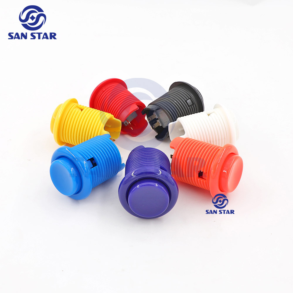 American Style Push button Concave/Convex Face Nylon Material Swith Button Arcade machine parts