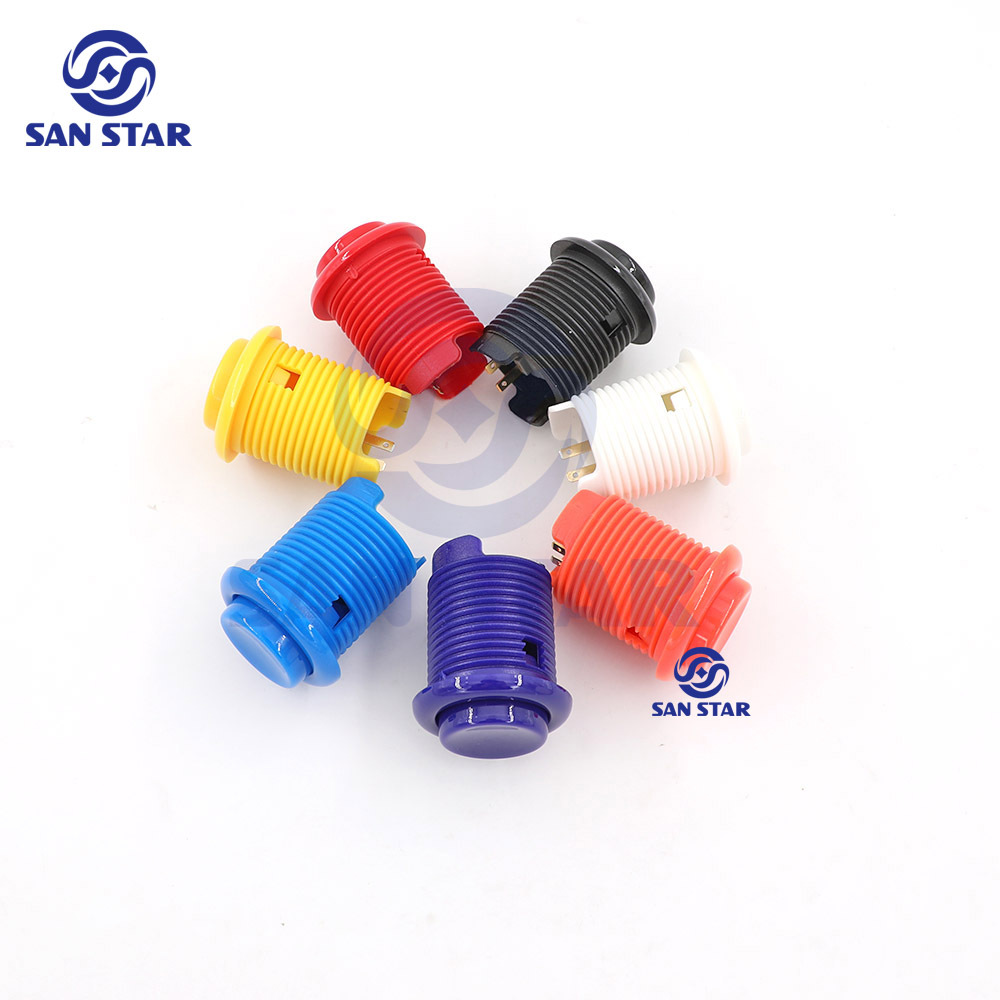 American Style Push button Concave/Convex Face Nylon Material Swith Button Arcade machine parts