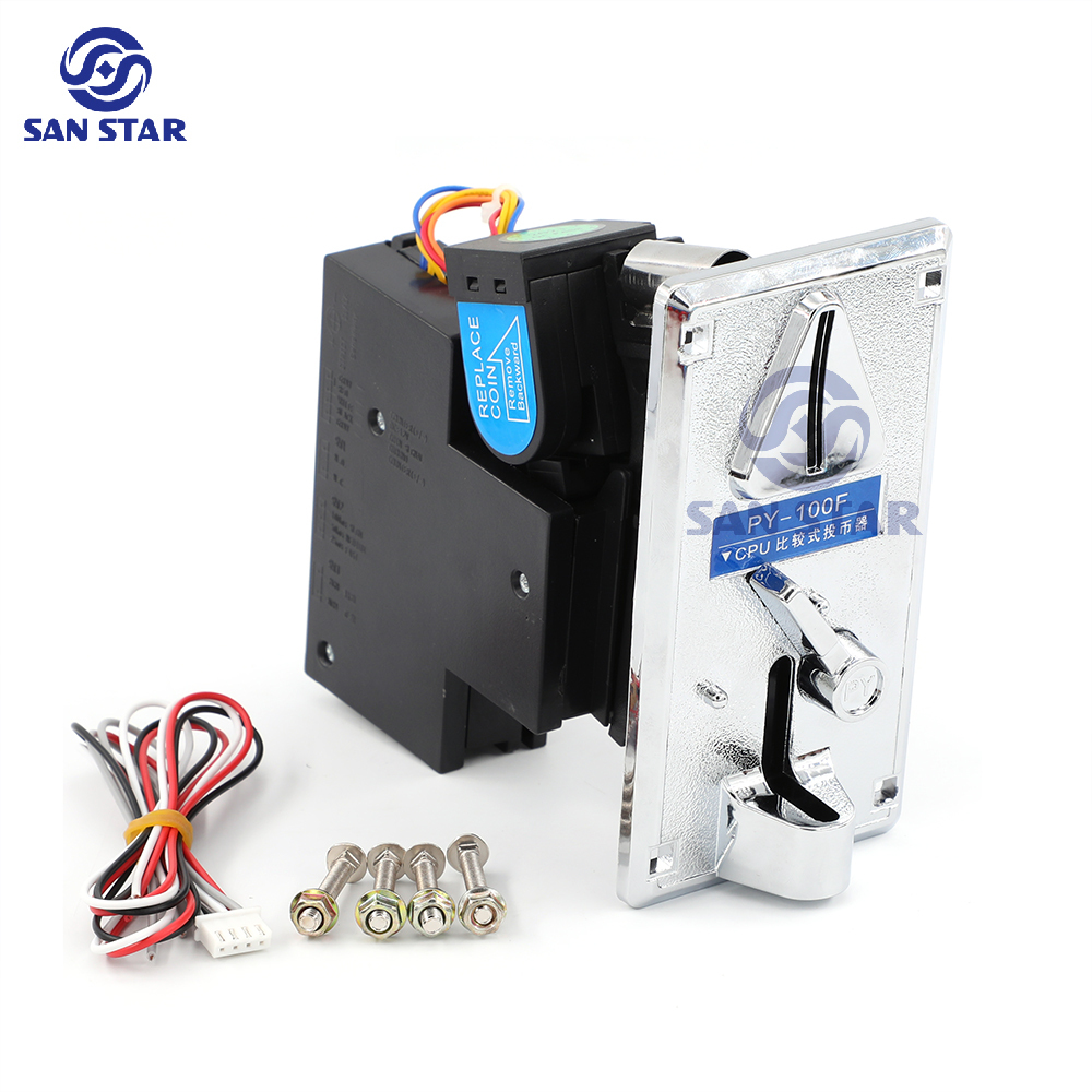PY-100F Coin selector with CPU program control coin acceptor vending coin selector used in charging basketball game