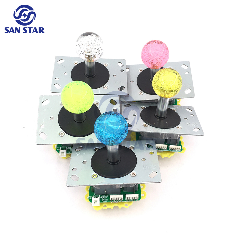 Taiwan Brand 35mm Crystal Bubble Ball Top LED Arcade Joystick Illuminated arcade Joystick