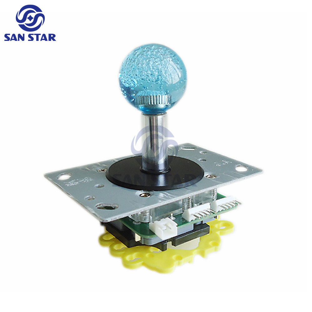 Taiwan Brand 35mm Crystal Bubble Ball Top LED Arcade Joystick Illuminated arcade Joystick