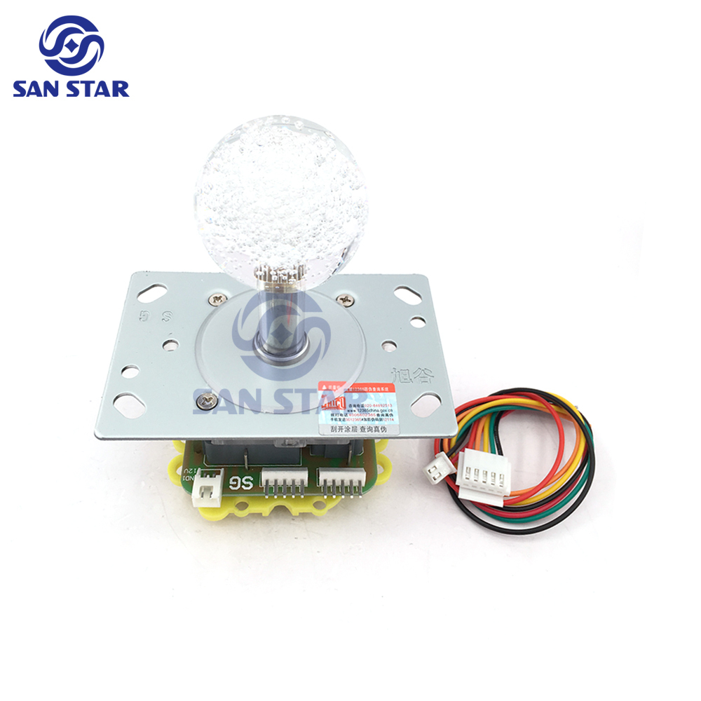 Good Quality LED Arcade Joystick with 43mm Bubble ball top Illuminated arcade Joystick