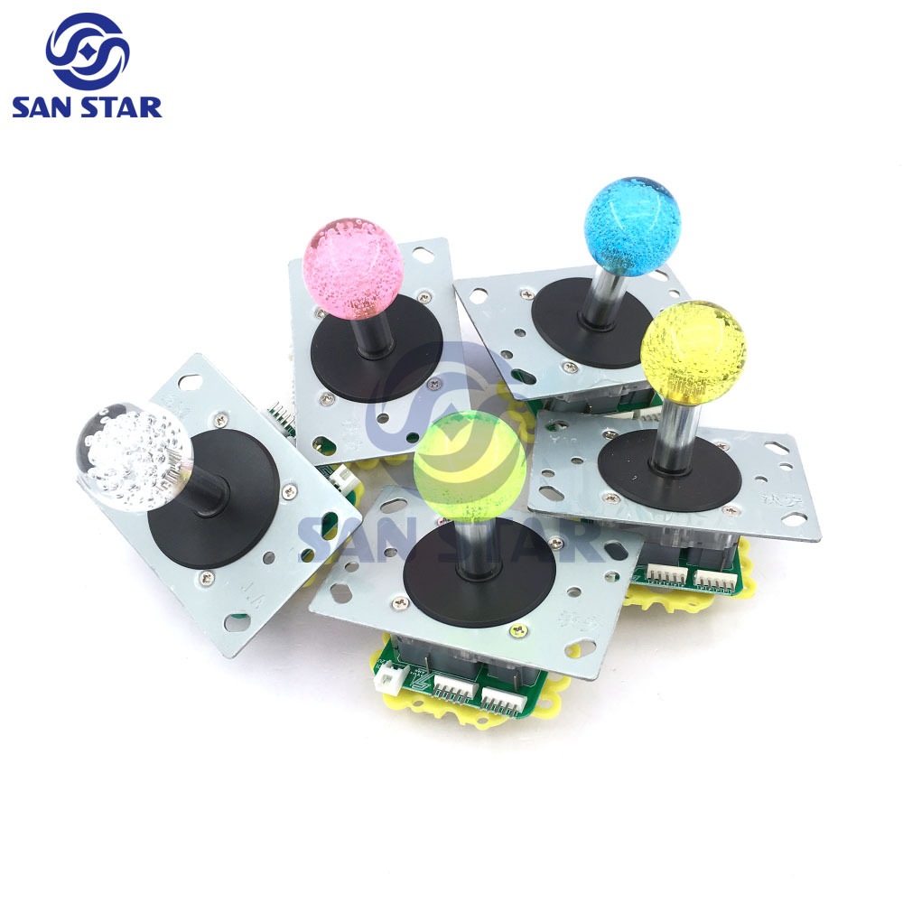 35mm Crystal Bubble Ball Top LED Arcade Joystick  Illuminated arcade Joystick