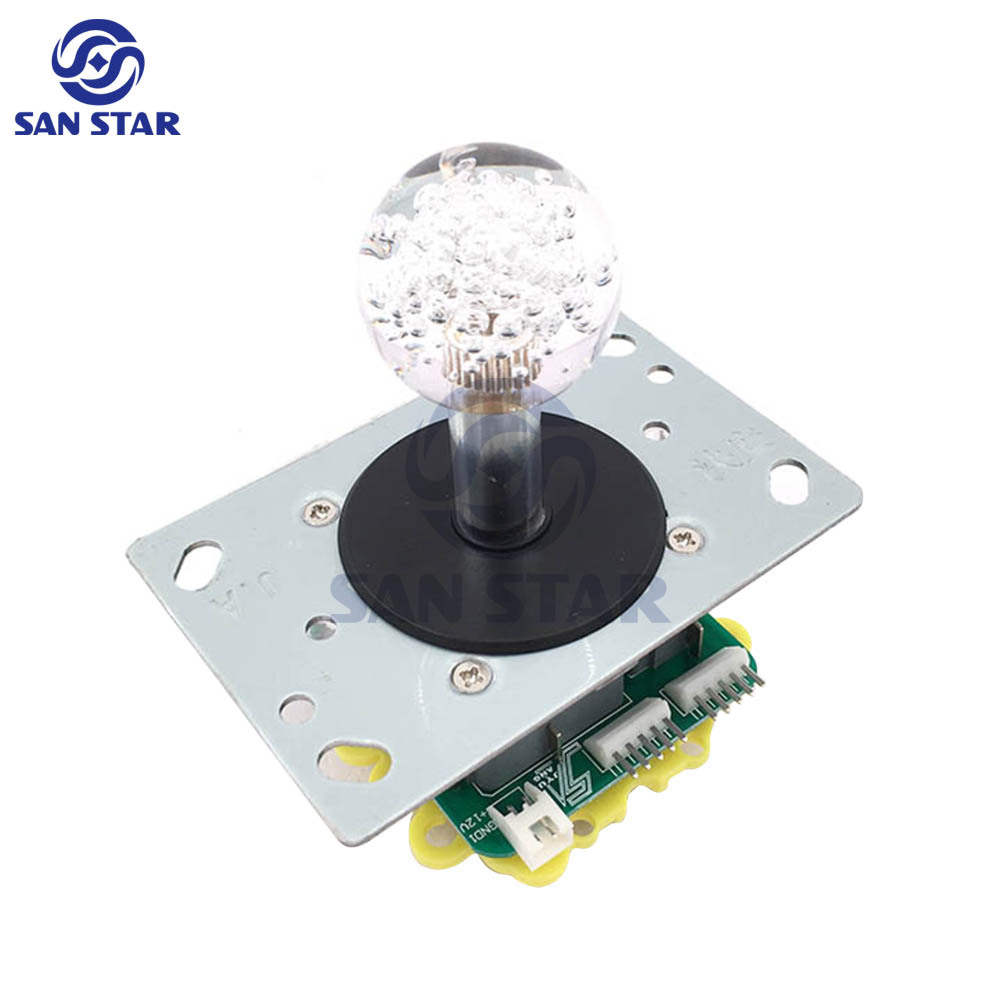35mm Crystal Bubble Ball Top LED Arcade Joystick  Illuminated arcade Joystick