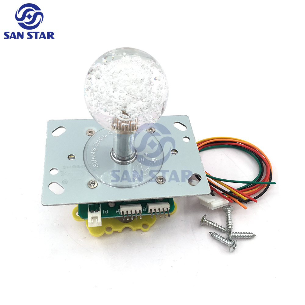 43mm ball top Flashing Color flashing light LED Illuminated Arcade Joystick