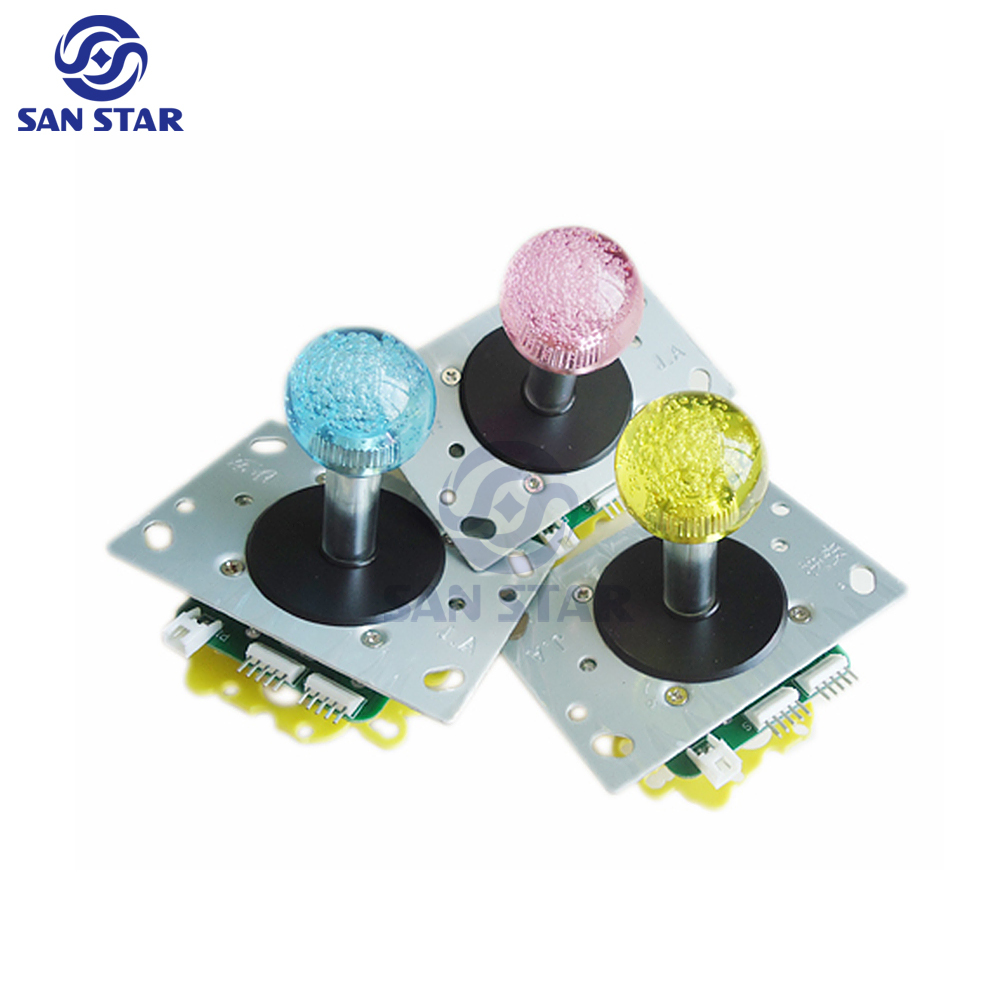 Taiwan Brand 35mm Crystal Bubble Ball Top LED Arcade Joystick Illuminated arcade Joystick