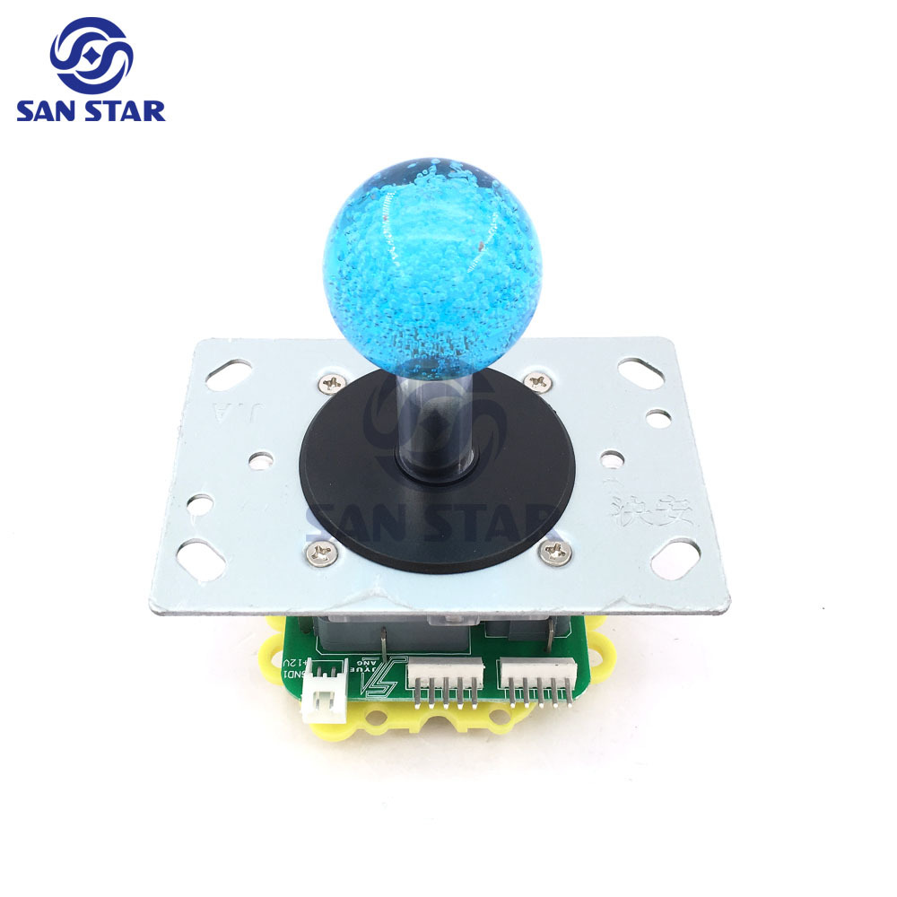 35mm Crystal Bubble Ball Top LED Arcade Joystick  Illuminated arcade Joystick