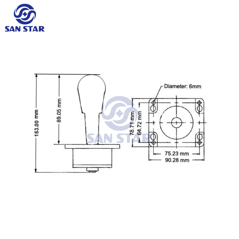 Happ Joystick 4 ways 8 ways Arcade stick DIY multi game arcade joystick with Acemake Microswitch