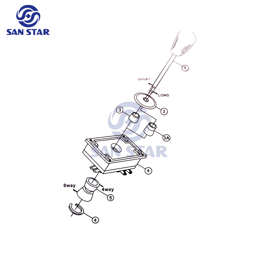 Happ Joystick 4 ways 8 ways Arcade stick DIY multi game arcade joystick with Acemake Microswitch