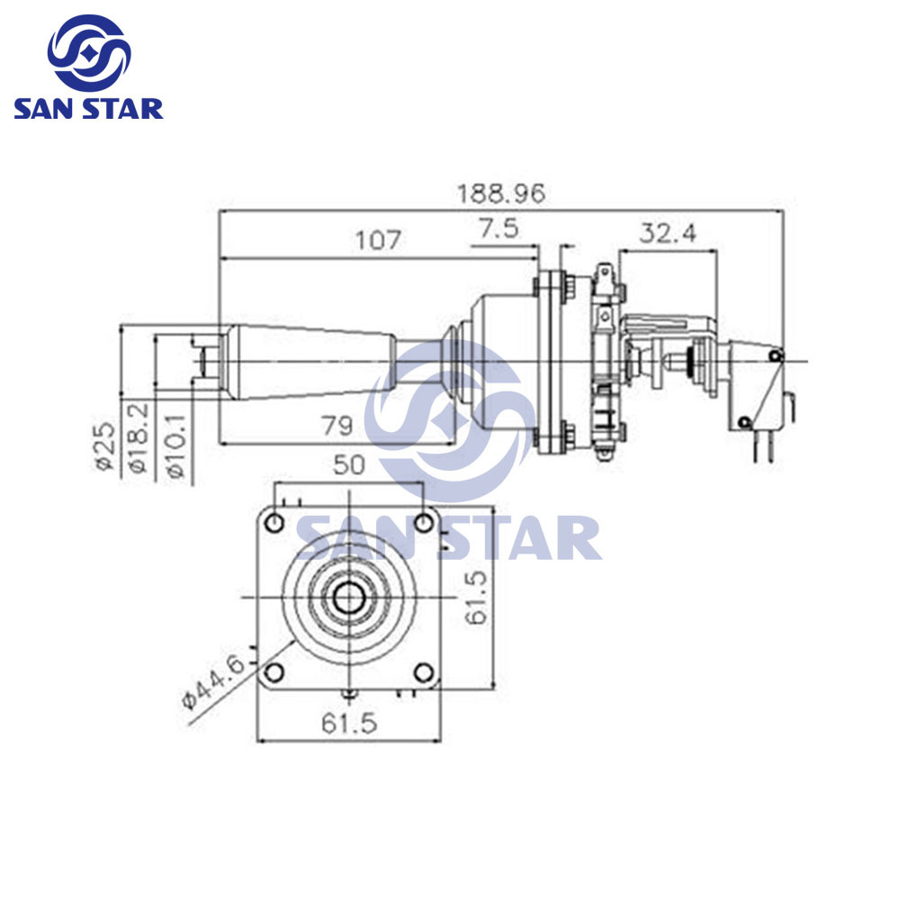 Small Button Top Arcade Crane Joystick