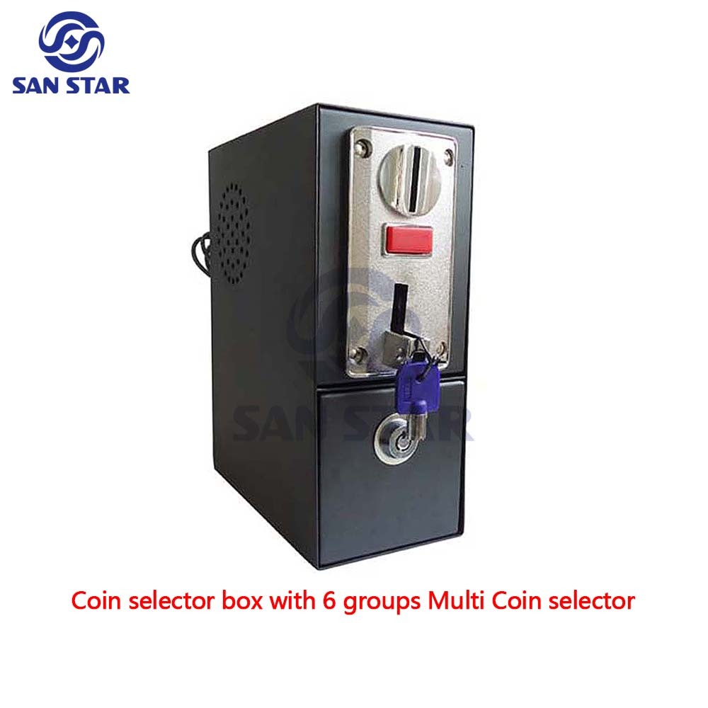 6 Coin Groups Multi Coin Acceptor Box With PC Control