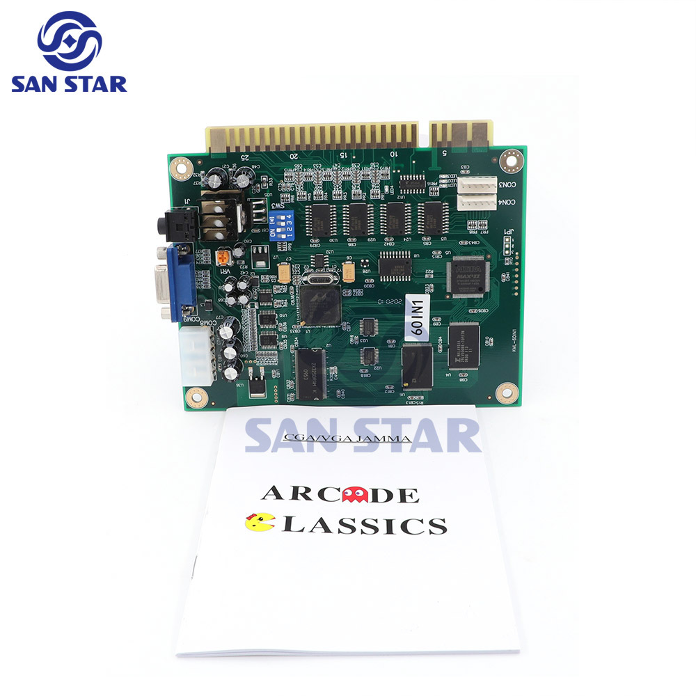60-in-1 Arcade Classics Multigame Vertical JAMMA PCB