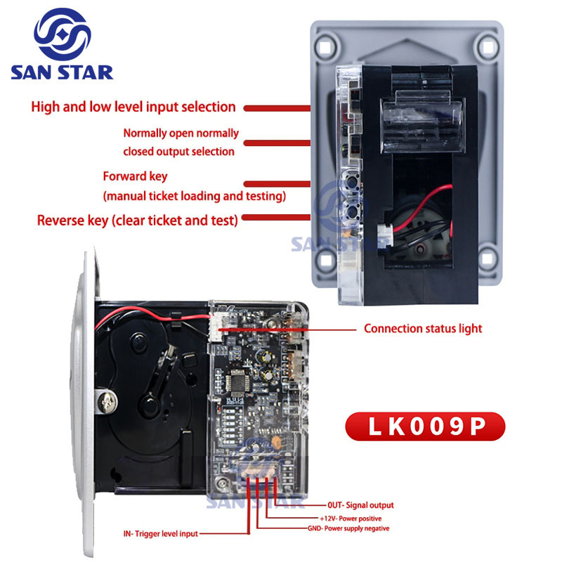 Arcade Lottery Ticket Machine Dispenser Long Lottery High Speed Redemption Arcade Slot Fishing Vending Game Machine Score Device