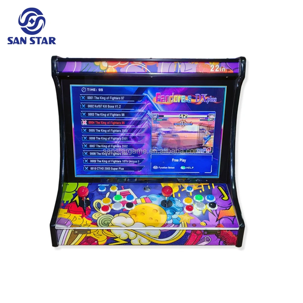 22 Inch LCD Bartop 26800 Games Pandora SAGA Box Console Tables Games Machine 2 Players Mini Arcade Video Game consoles
