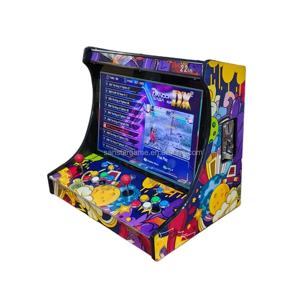 22 Inch LCD Bartop 26800 Games Pandora SAGA Box Console Tables Games Machine 2 Players Mini Arcade Video Game consoles