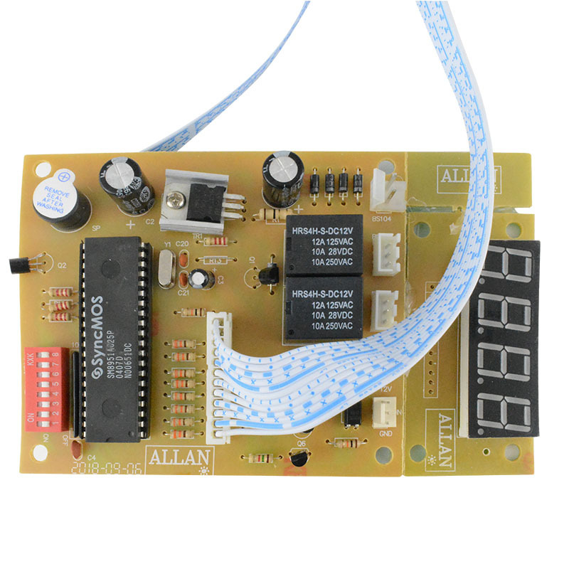 4 digits 12V Time Control Timer Board With Wire harness for arcade cabinet coin acceptor selector, pump water, washing machine