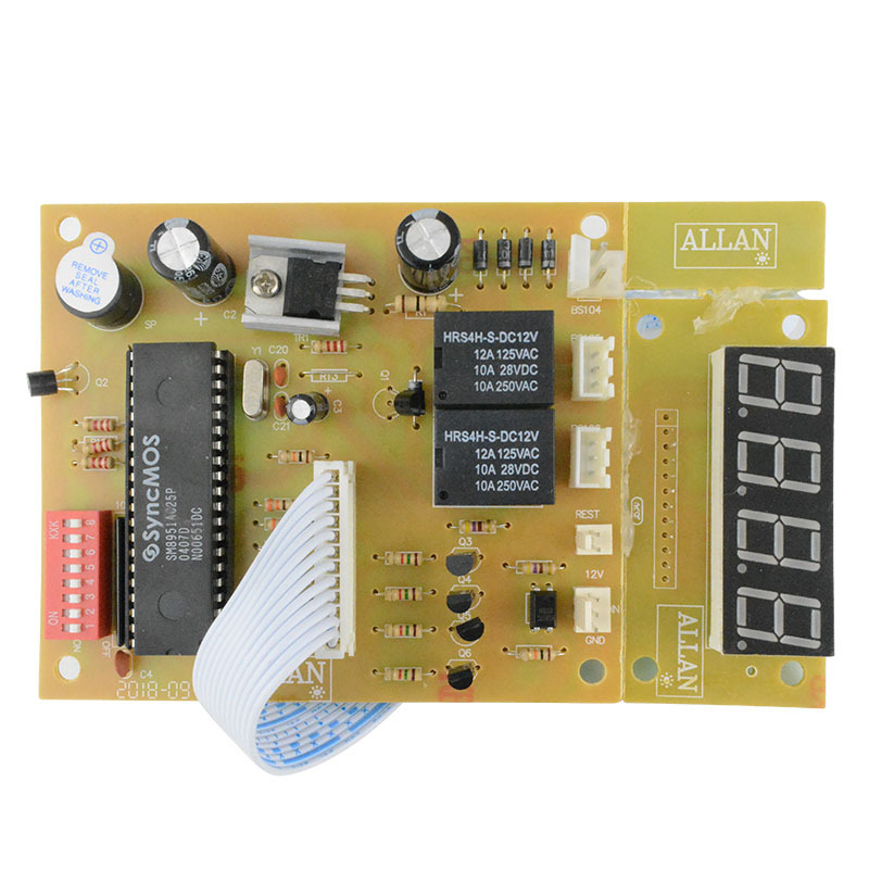4 digits 12V Time Control Timer Board With Wire harness for arcade cabinet coin acceptor selector, pump water, washing machine