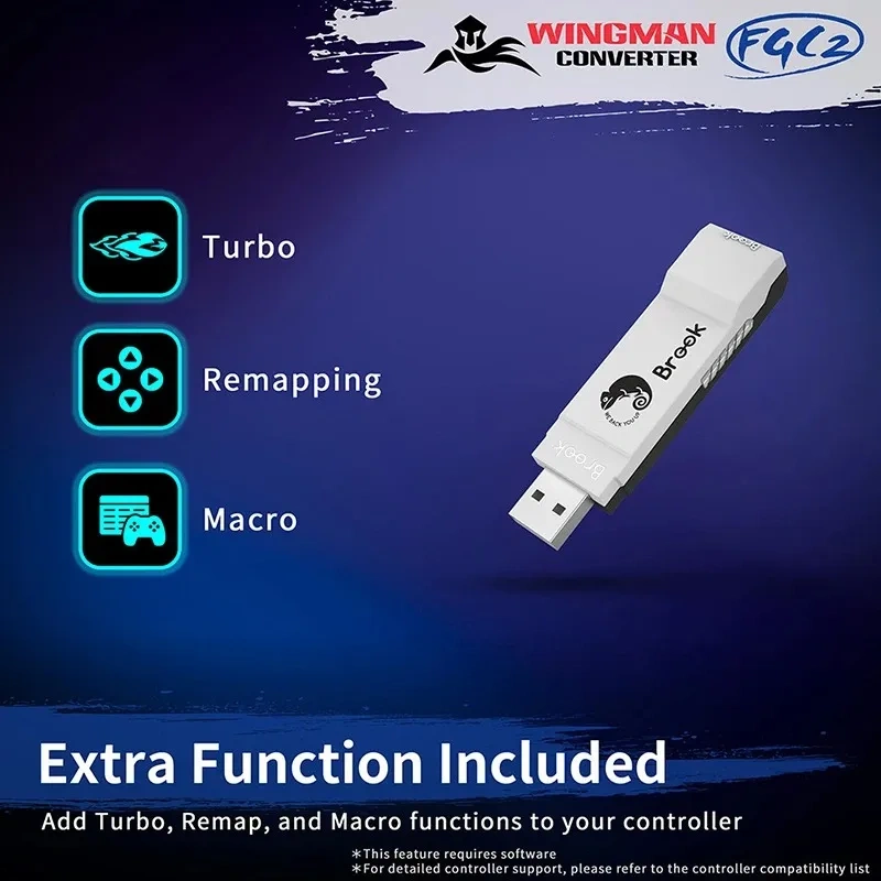 Brook Wingman FGC 2 Native PS5 Converter for PS5/PS4/XBox Series X | S/Xbox One/Elite/Nintend Switch/PC/Arcade Stick Controller