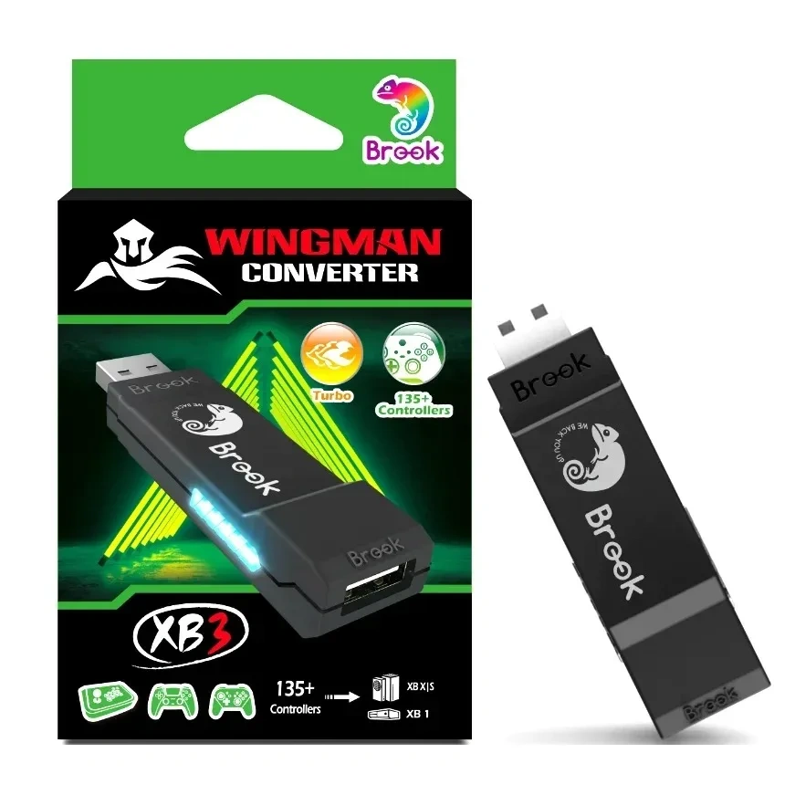 Brook Wingman XB3 Converter for Xbox One/Xbox Series X|S/PC Console Wired Arcade Fight Stick Hitbox Controller Adapter