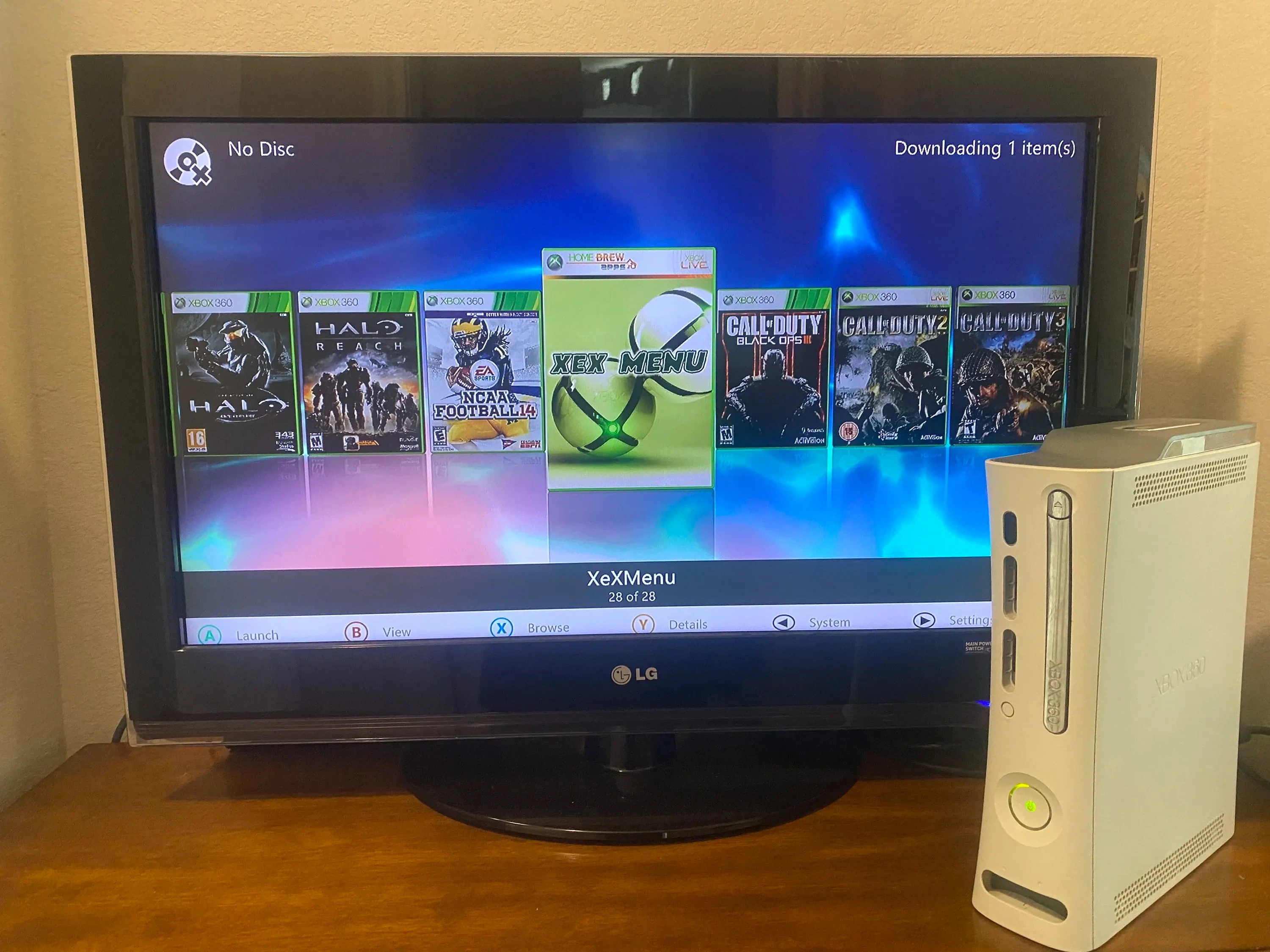 RGH Xbox 360 Modified Game Console Bulit in HDD Hacked Game Aurora System