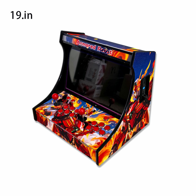 19-Inch Bartop Mini Video Game Arcade Machine Portable Indoor Coin-Operated Wired Connection for TV Game Console 26800 Games