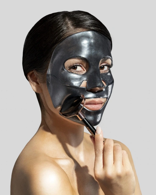 OEM Brand Moisturizing Black Pearl Charcoal Bio Crystal Hydrogel Men's Collagen Facial Sheet Mask