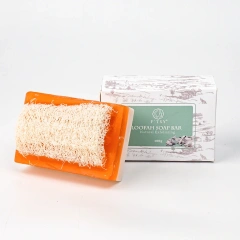 Goat Milk Honey Loofah Exfoliating Soap