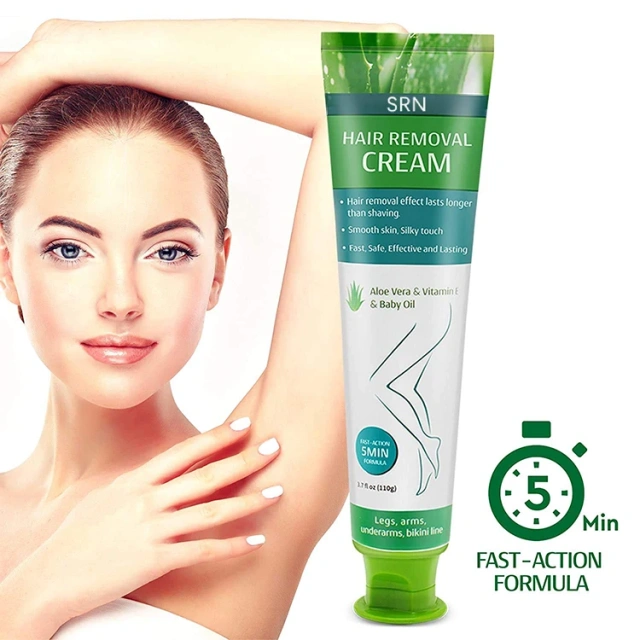 Private Label Natural Organic Private Area Aloe Vera Bikini Hair Remover Cream For Men And Women