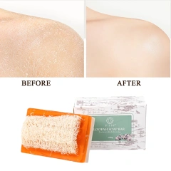 Goat Milk Honey Loofah Exfoliating Soap