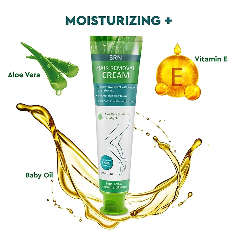 Private Label Natural Organic Private Area Aloe Vera Bikini Hair Remover Cream For Men And Women