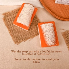 Goat Milk Honey Loofah Exfoliating Soap