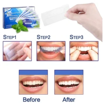 Private Label Safe and Fast  Teeth Whitening Strips Tooth Dental Care Whitener 5D Carbon Teeth Whitening Strip