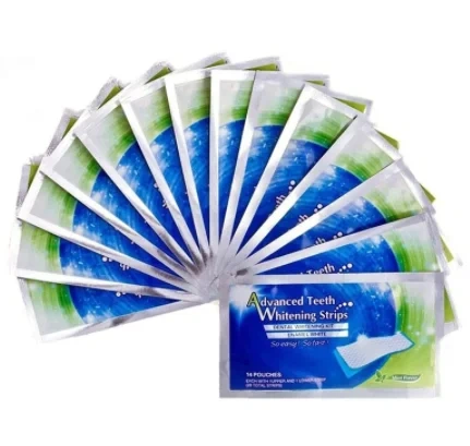 Private Label Safe and Fast  Teeth Whitening Strips Tooth Dental Care Whitener 5D Carbon Teeth Whitening Strip
