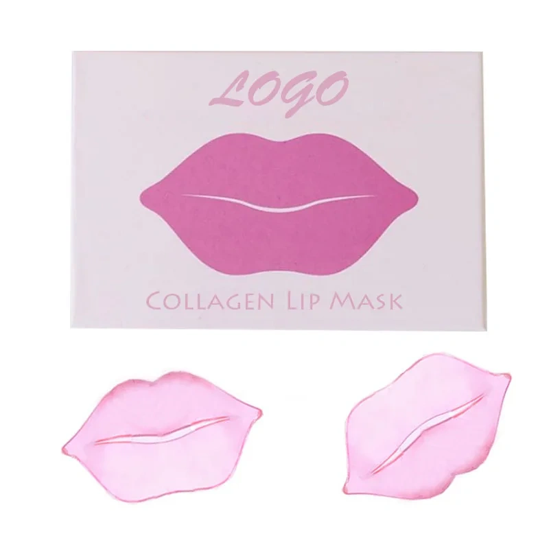 OEM Vitamin E Sleeping Hydrating Repairing Anti Ageing Wrinkle Pink Patch Collagen Lip Mask