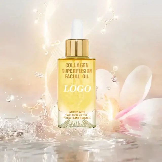 Private Label Natural Vitamin A Evening Primrose Collagen Firming Plumping Anti Aging Luxury Face Oil