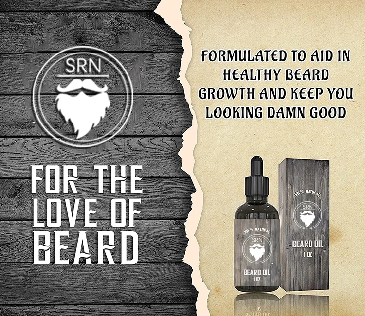 Custom organic cruelty-Free beards grooming men beard growth oil private label for men luxury
