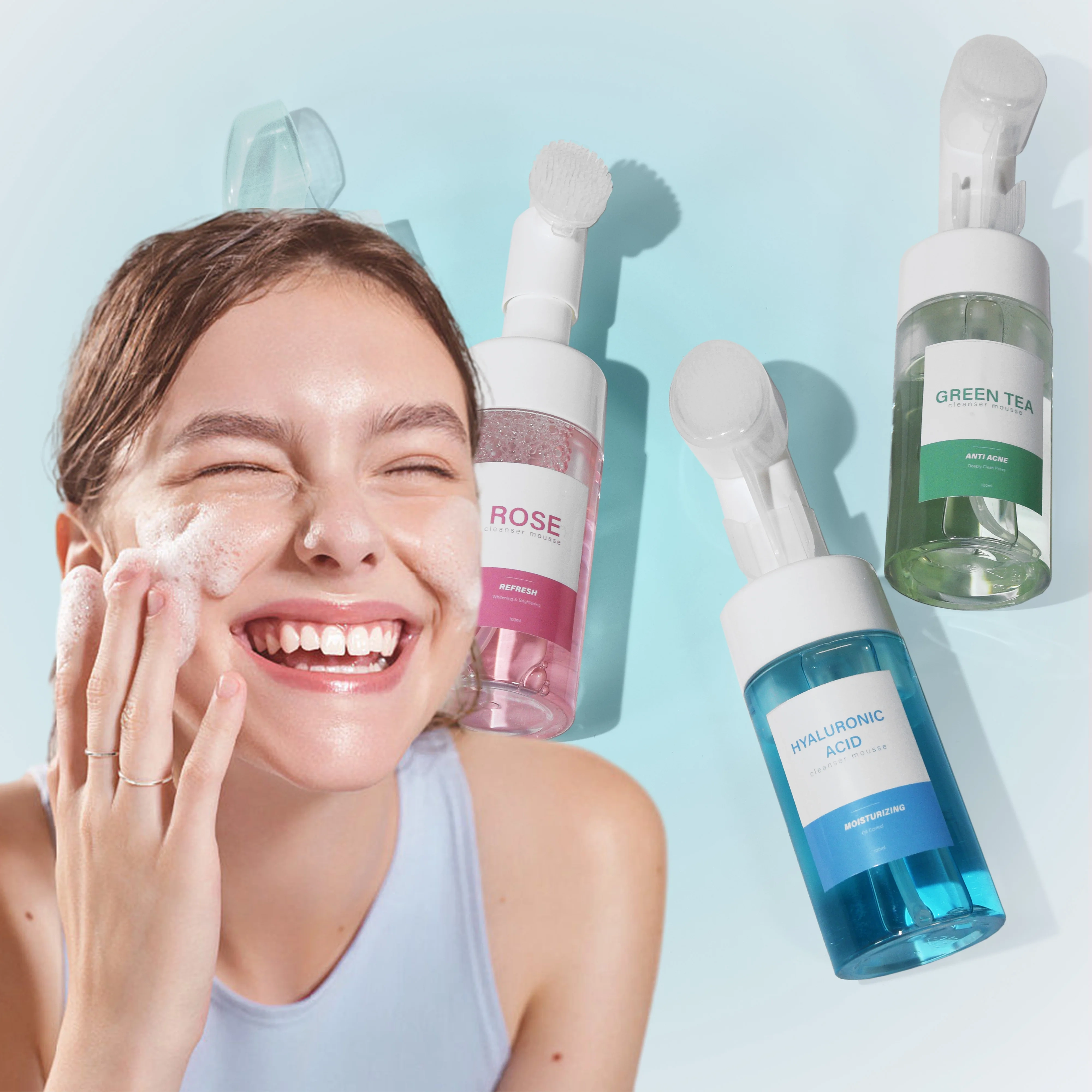 Foaming Facial Cleanser Mousse Set