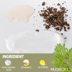 Herbal Mugwort Anti Aging Brightening Kit Mugwort Face Toner Cream Scrub Series Skin Care Set