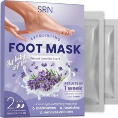 Wholesale Lavender Nourishing Foot Mask Peeling off Dead Skin Feet Mask Remove Calluses Foot Care Mask