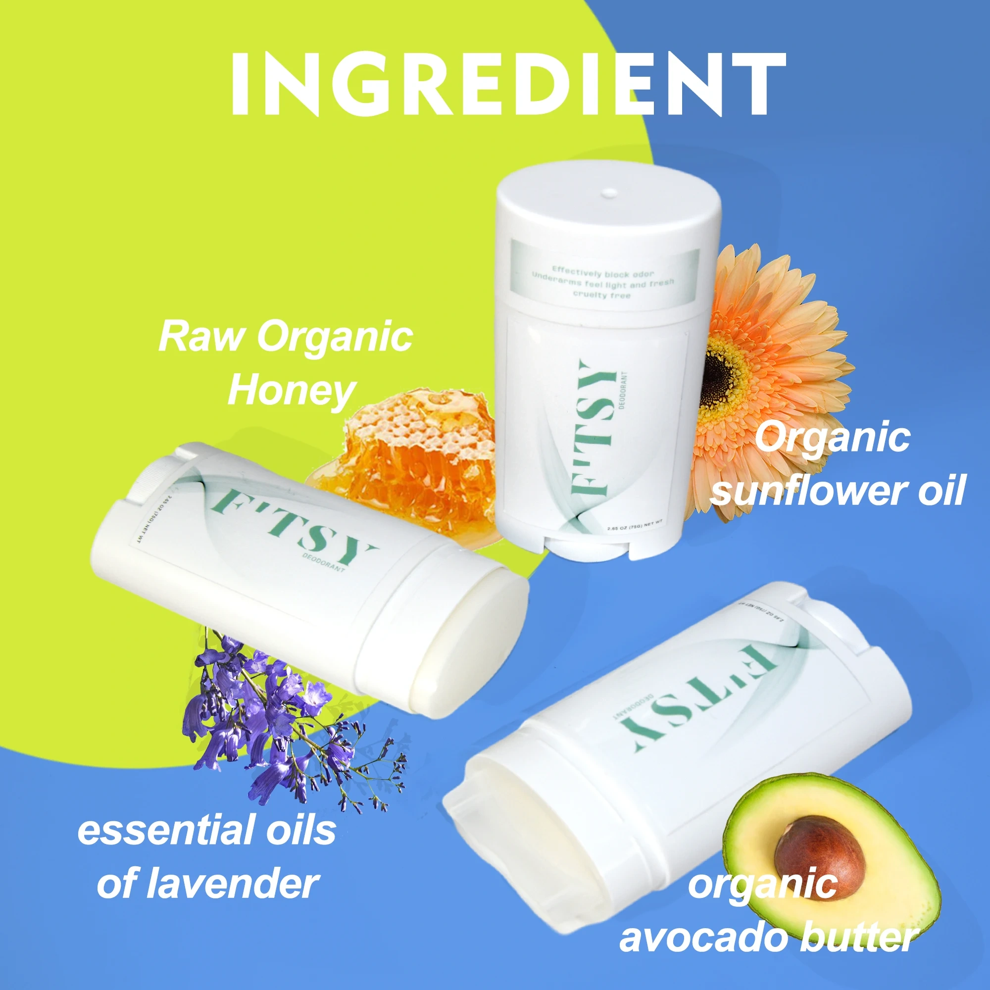 Custom Natural Men Deodorant Long Lasting Body Underarm Sweat Control Antiperspirant Stick Vegan Deodorant For Men