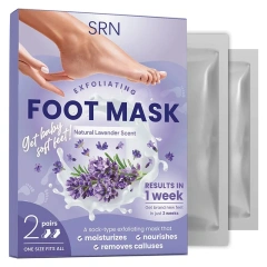 Wholesale Lavender Nourishing Foot Mask Peeling off Dead Skin Feet Mask Remove Calluses Foot Care Mask
