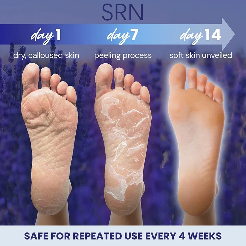 Wholesale Lavender Nourishing Foot Mask Peeling off Dead Skin Feet Mask Remove Calluses Foot Care Mask
