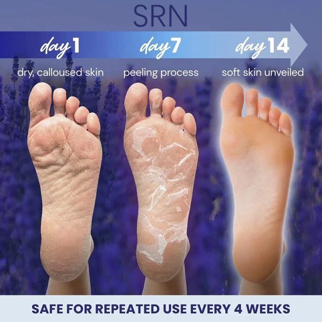 Wholesale Lavender Nourishing Foot Mask Peeling off Dead Skin Feet Mask Remove Calluses Foot Care Mask