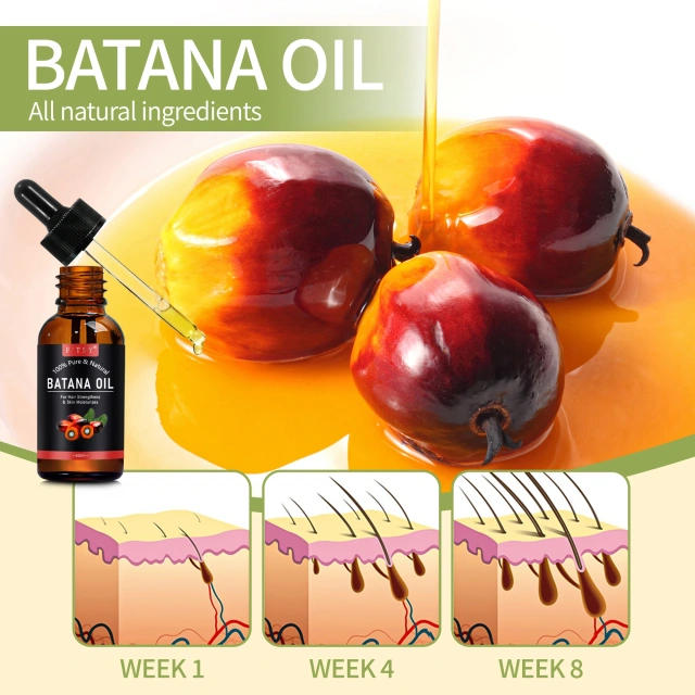 Private Label Eliminates Split Ends Hair Growth Enhances Radiance Batana Hair Oil Bulk
