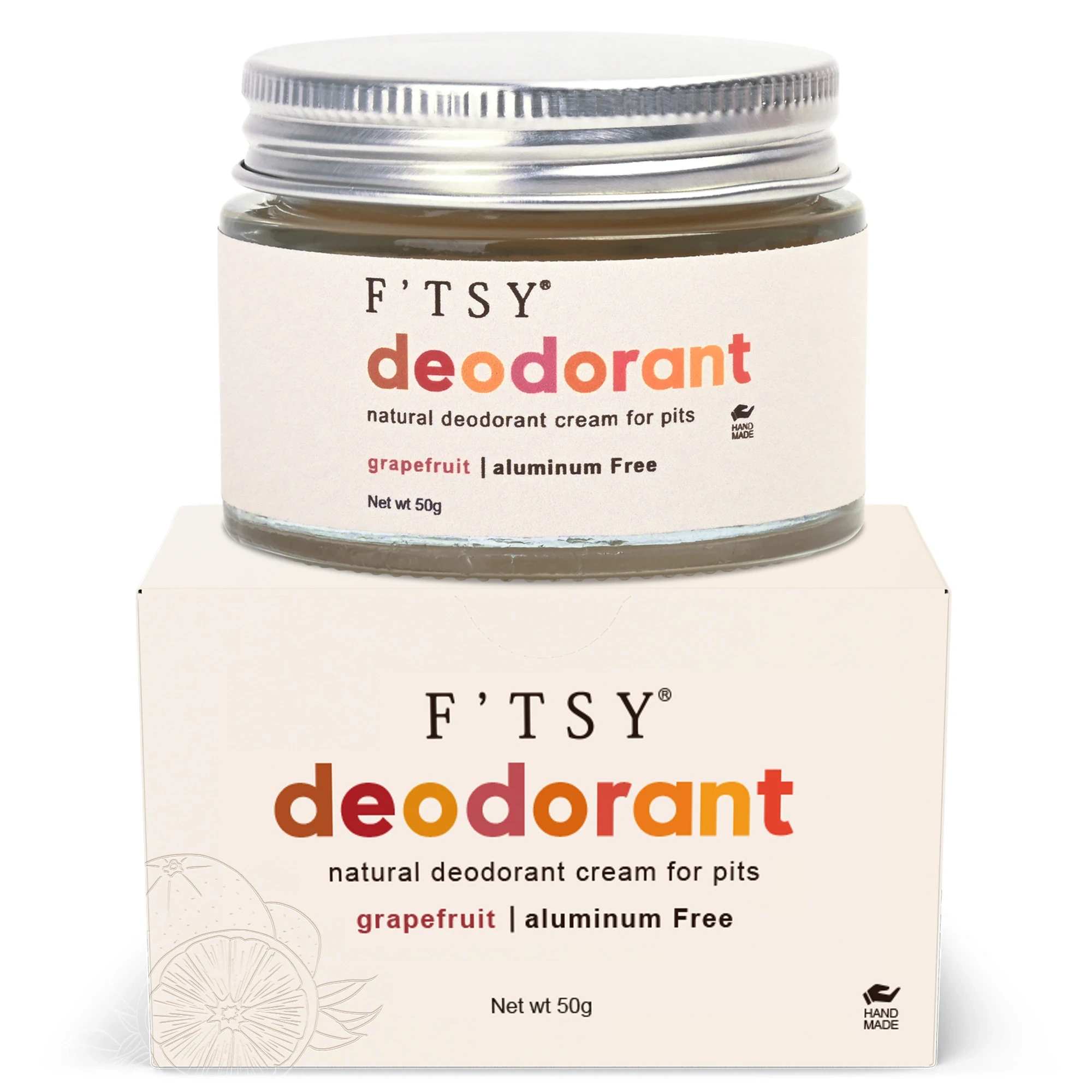 Private Label All Day Deodorant Aluminum Free Body Grapefruit Remover Cream Armpit Underarm Deodorant