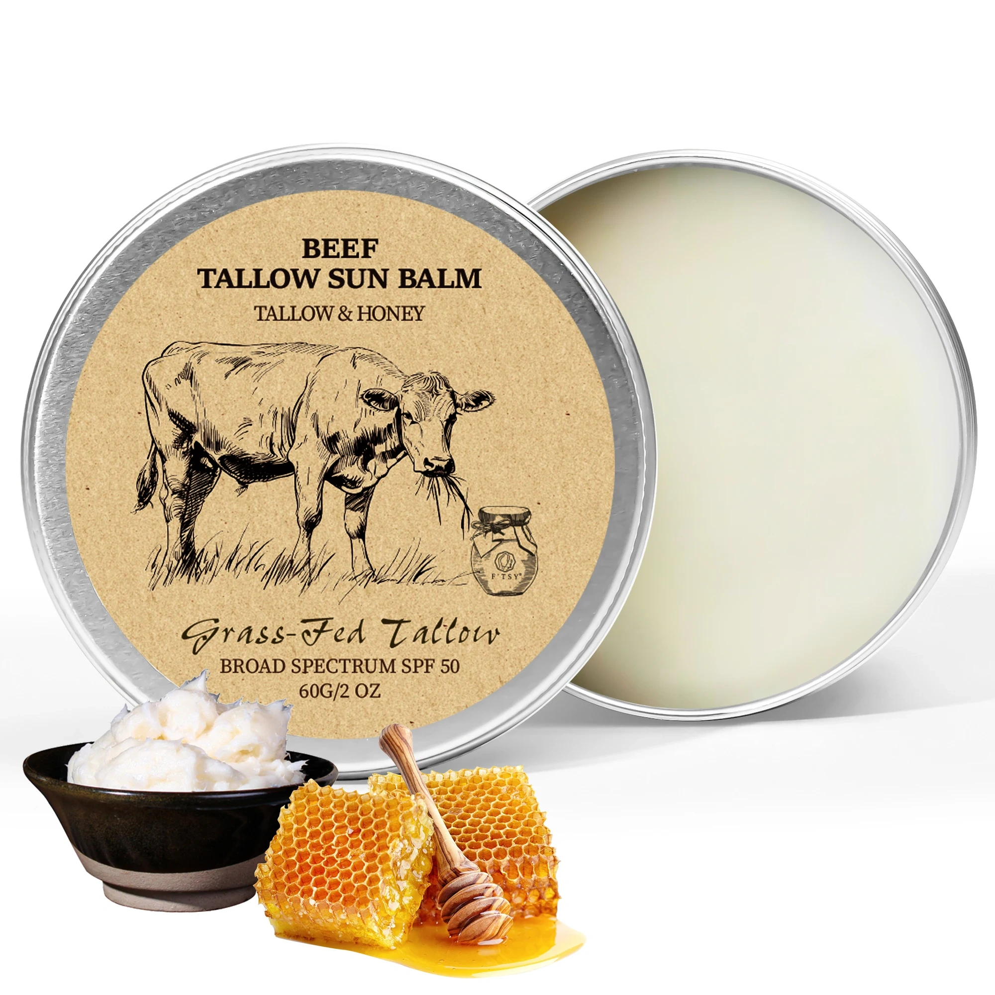 Beef Tallow Sunscreen Balm