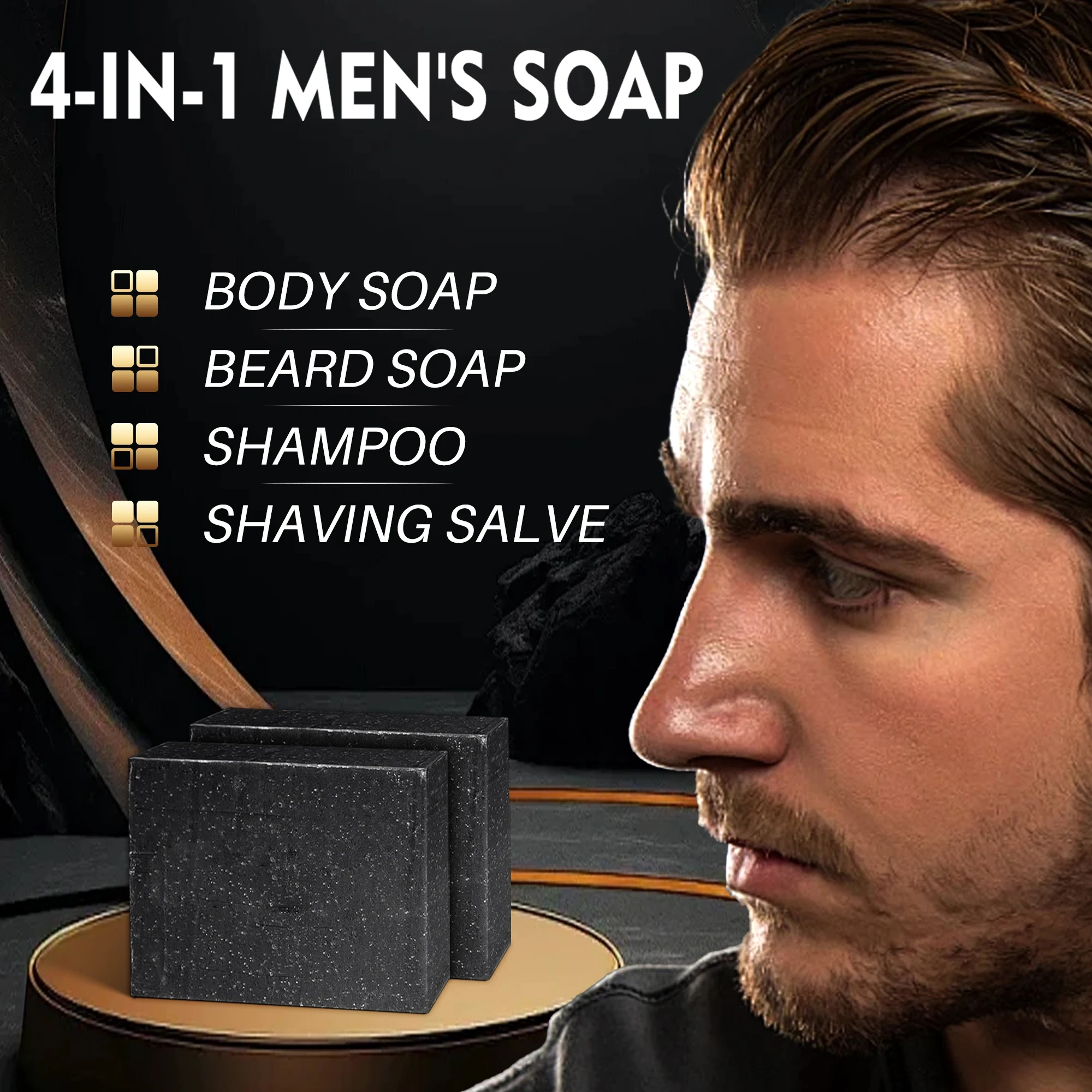 4-in-1 Soap — Beard Wash, Shampoo, Body Wash & Conditioner