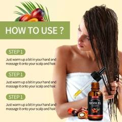 Private Label Eliminates Split Ends Hair Growth Enhances Radiance Batana Hair Oil Bulk