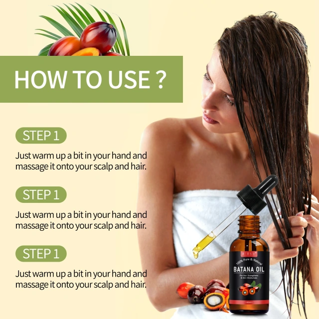 Private Label Eliminates Split Ends Hair Growth Enhances Radiance Batana Hair Oil Bulk