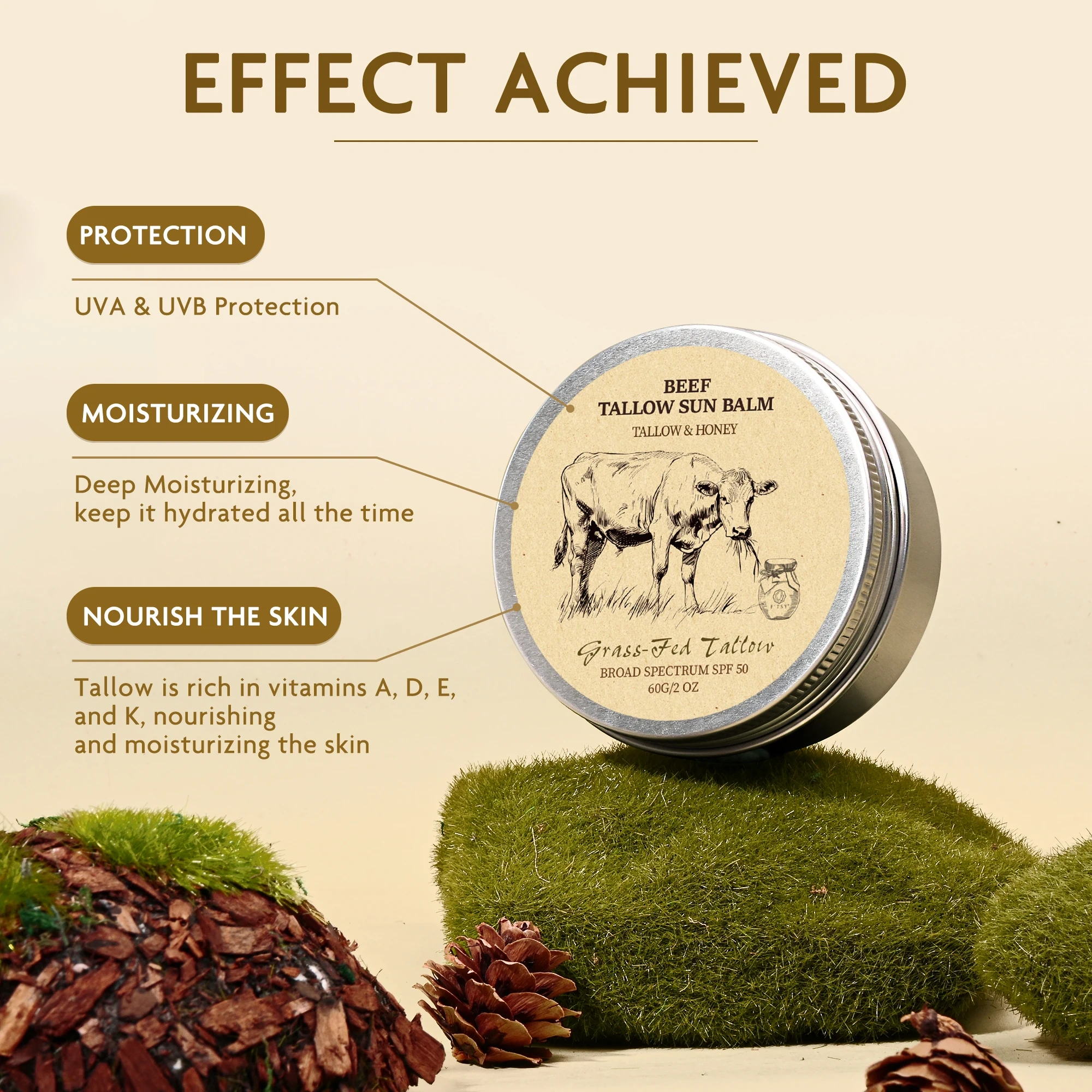 Beef Tallow Sunscreen Balm